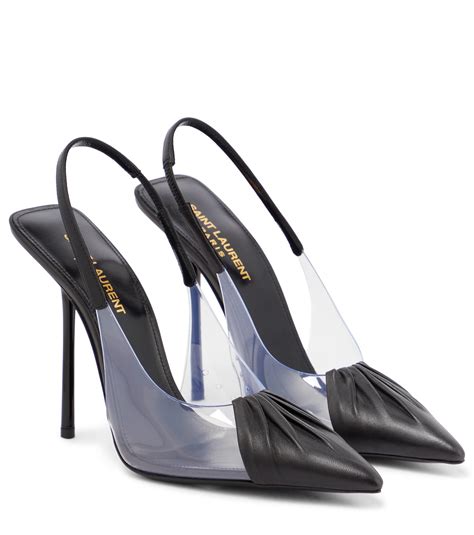 ysl black slingback|saint laurent slingback pump.